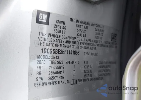 2015 Chevrolet Colorado Lt z USA, uszkodzony, nr VIN 1GCGSBE36F1141858